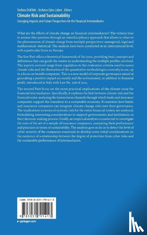  - Climate Risk and Sustainability