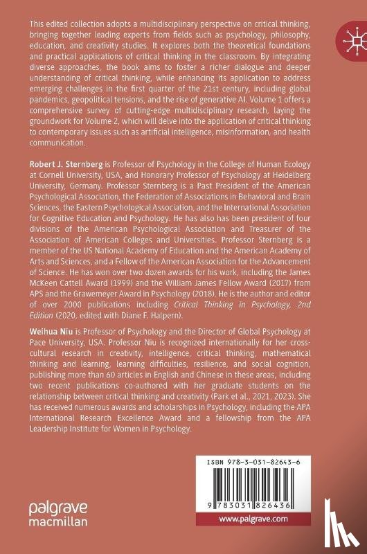  - Critical Thinking Across Disciplines, Vol. 1