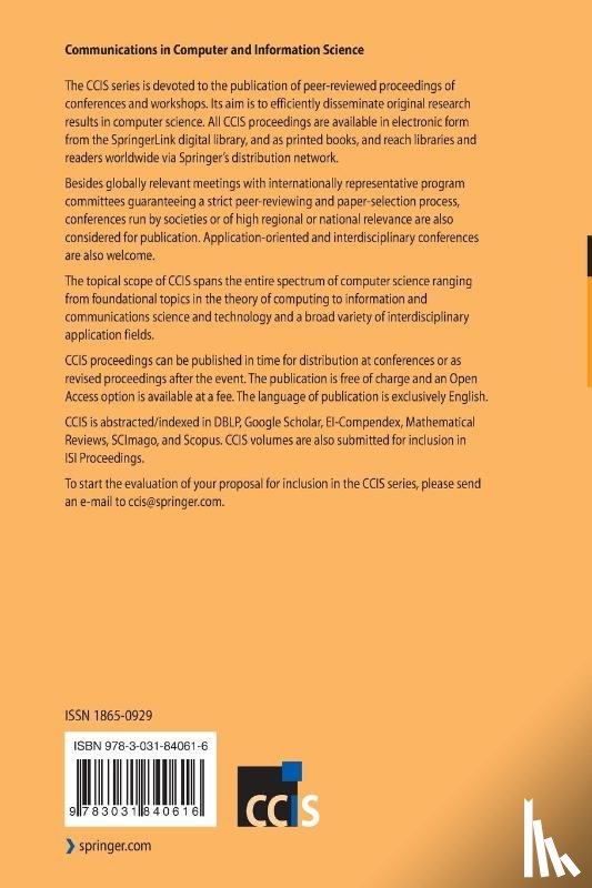  - Advanced Informatics for Computing Research