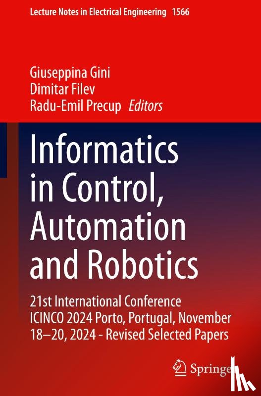  - Informatics in Control, Automation and Robotics
