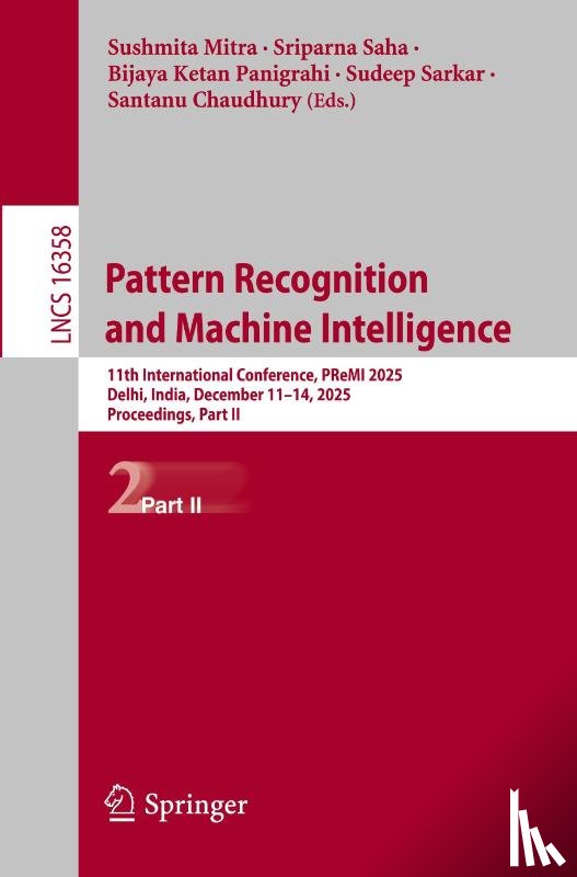  - Pattern Recognition and Machine Intelligence