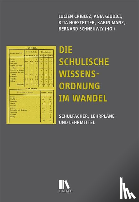  - Die schulische Wissensordnung im Wandel