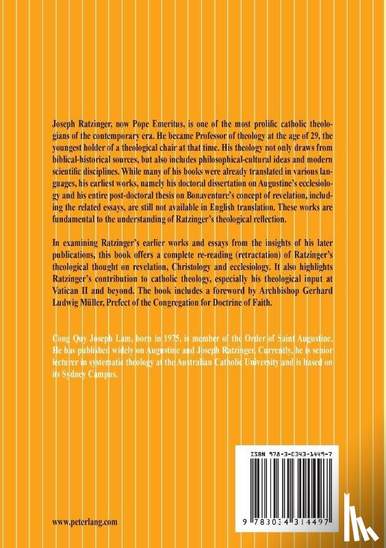Lam, Cong Quy - Joseph Ratzinger’s Theological Retractations