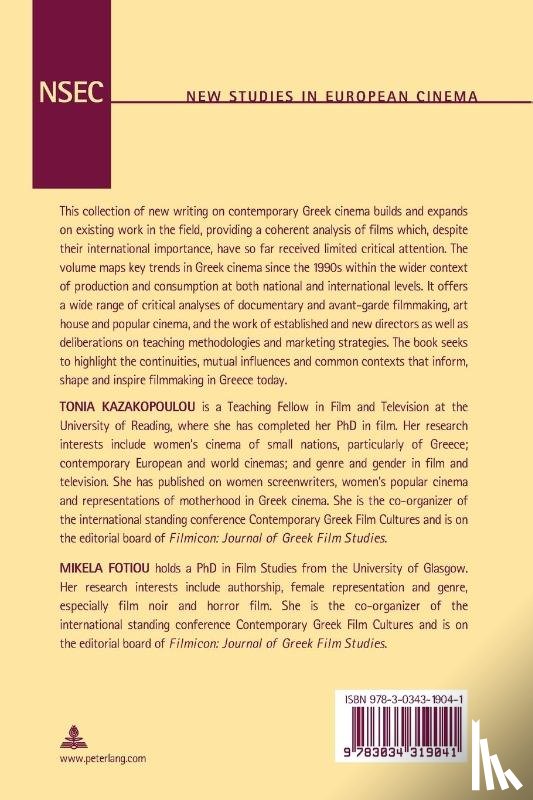  - Contemporary Greek Film Cultures from 1990 to the Present
