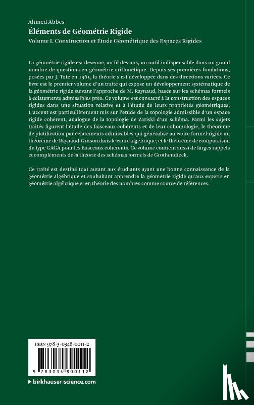 Abbes, Ahmed - Elements de Geometrie Rigide