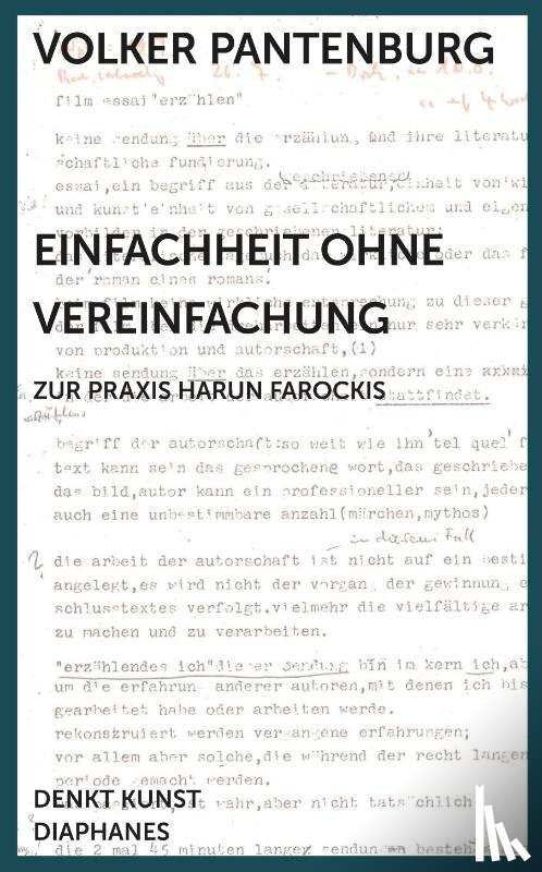 Pantenburg, Volker - Einfachheit ohne Vereinfachung