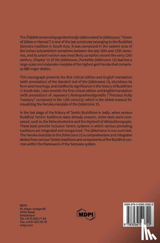 Sugiki, Tsunehiko - The Ocean of Heroes A Critical Edition, Translation, and Analysis of the Ḍākārṇavatantra, Chapter 15, and Jayasena's Meditation Manual