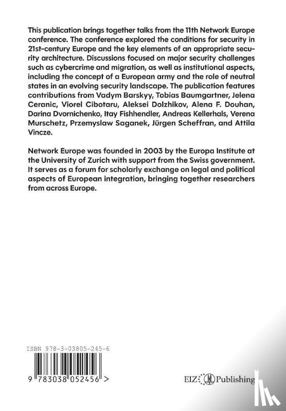 Kellerhals, Andreas - Challenges, risks and threats for security in Europe