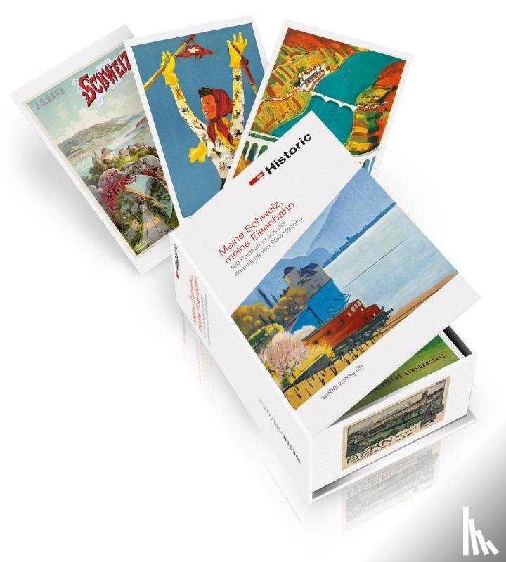  - Postkartenbox Meine Schweiz, Meine Eisenbahn
