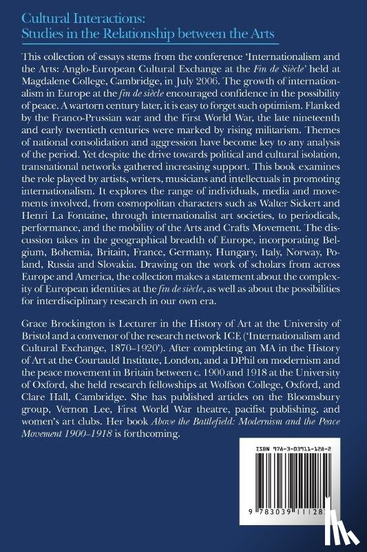  - Internationalism and the Arts in Britain and Europe at the "Fin de Siecle"