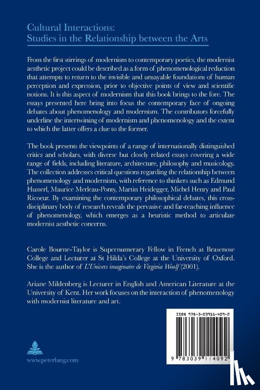  - Phenomenology, Modernism and Beyond