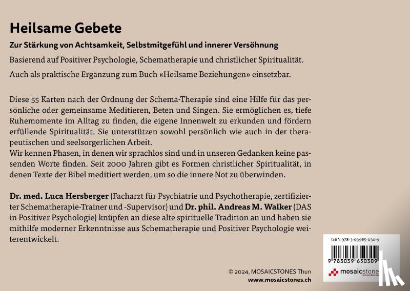 Hersberger, Luca, Walker, Andreas M. - Heilsame Gebete