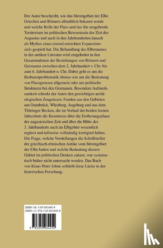 Johne, Klaus-Peter - Die Roemer an Der Elbe