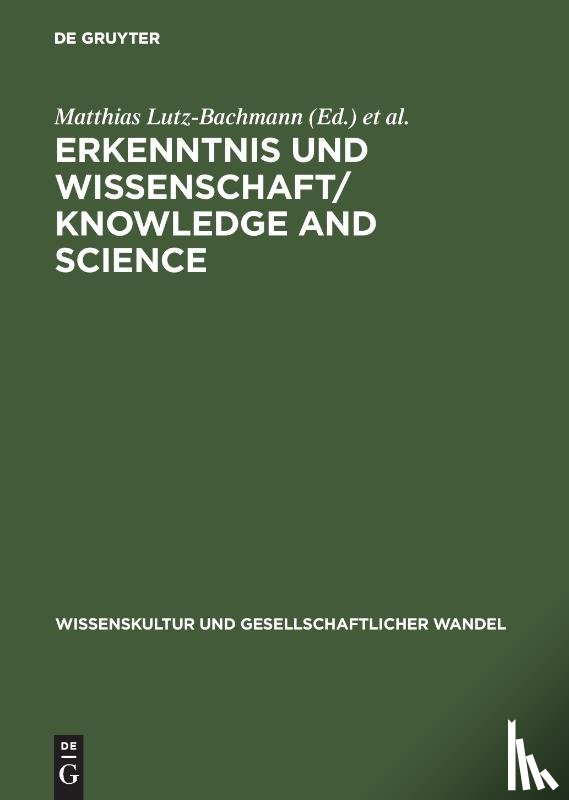 - Erkenntnis und Wissenschaft/ Knowledge and Science