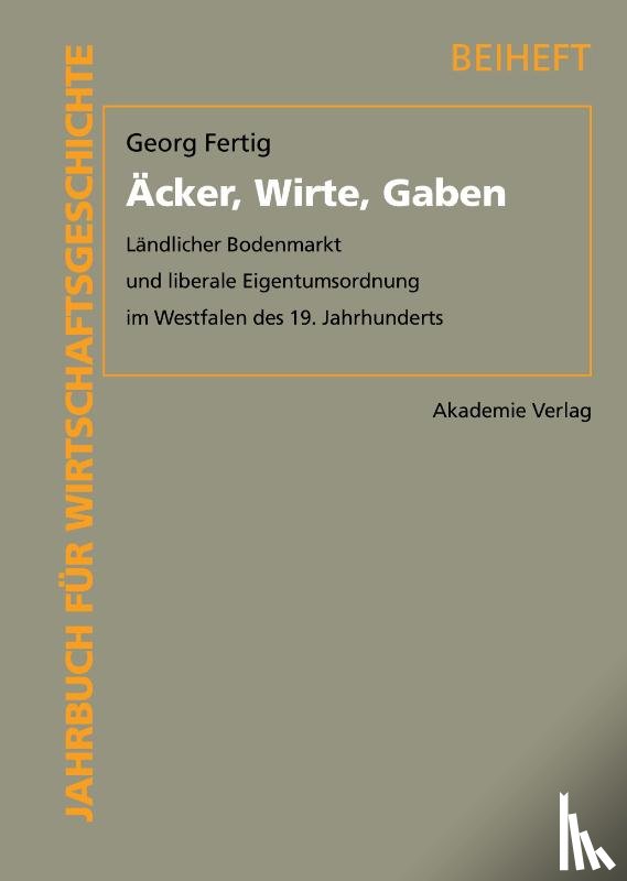Fertig, Georg - Acker, Wirte, Gaben