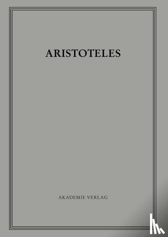 Nortmann, Ulrich, Ebert, Theodor - Analytica Priora. Buch I