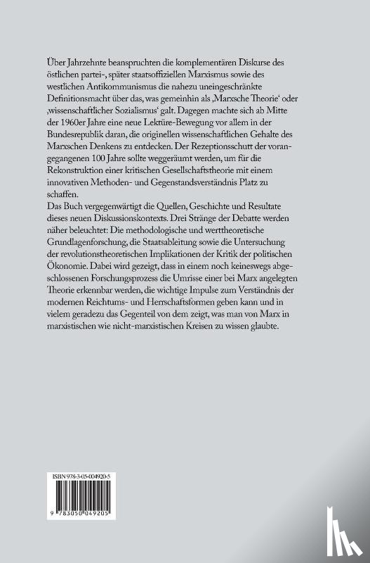 Elbe, Ingo - Marx Im Westen