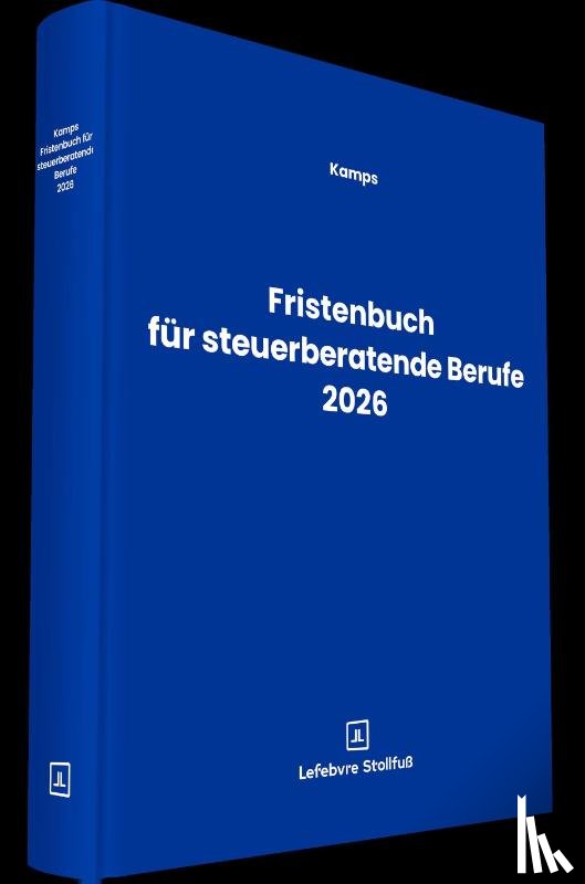  - Fristenbuch für steuerberatende Berufe 2026