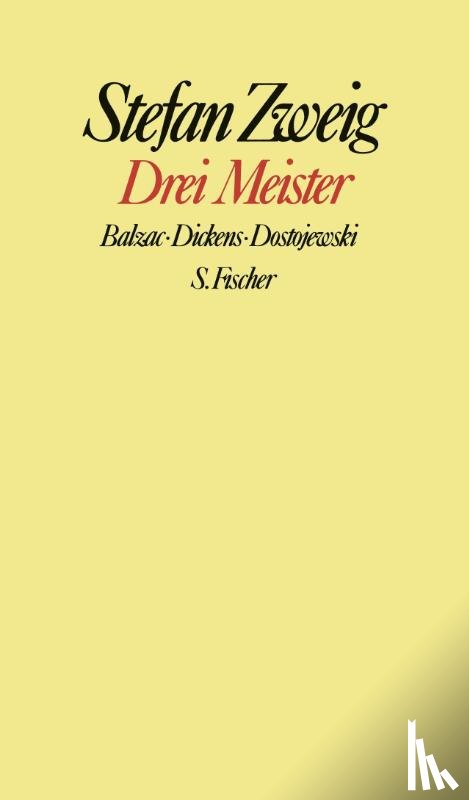 Zweig, Stefan - Drei Meister