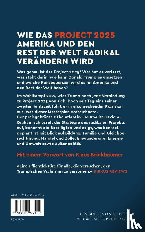 Graham, David A. - Der Masterplan der Trump-Regierung