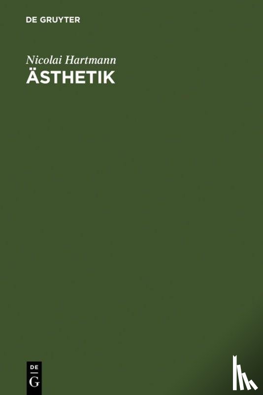 Hartmann, Nicolai - Asthetik