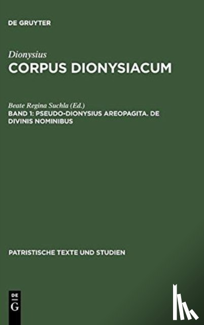  - Pseudo-Dionysius Areopagita. De Divinis Nominibus