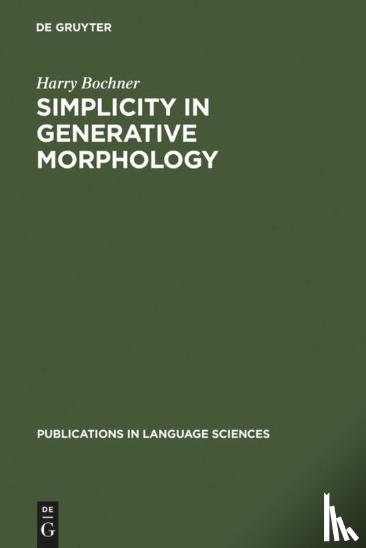 Bochner, Harry - Simplicity in Generative Morphology