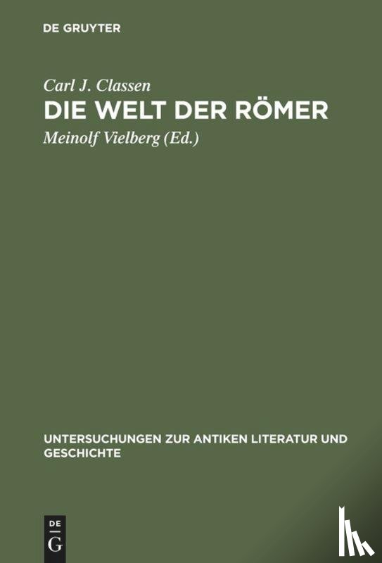 Classen, Carl Joachim - Die Welt der Roemer