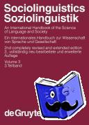  - Sociolinguistics / Soziolinguistik. Volume 3