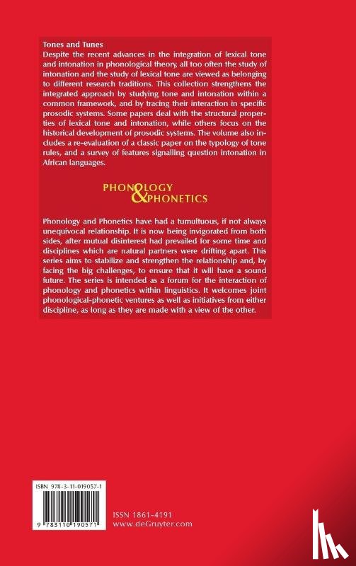  - Typological Studies in Word and Sentence Prosody