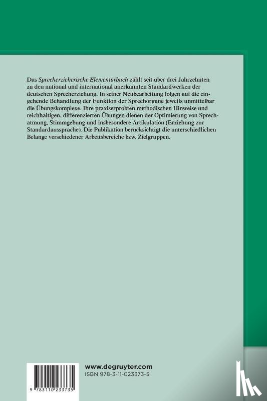Fiukowski, Heinz - Sprecherzieherisches Elementarbuch