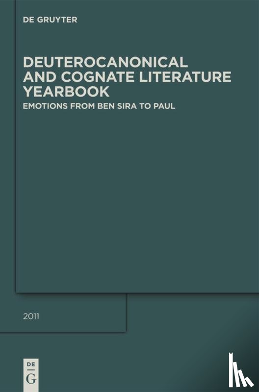  - Emotions from Ben Sira to Paul
