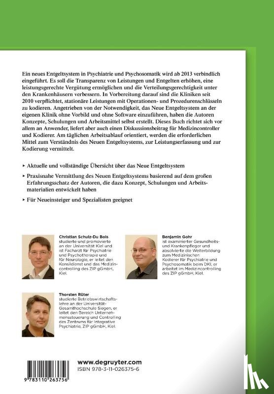 Schulz-Du Bois, Christian, Gohr, Benjamin, Ruter, Thorsten - Neues Entgeltsystem in Psychiatrie und Psychosomatik