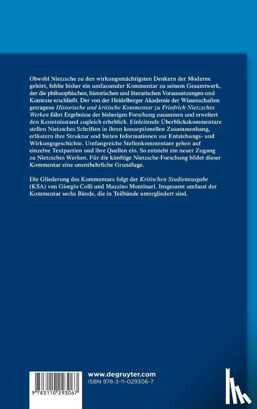 Grätz, Katharina - Kommentar zu Nietzsches "Also sprach Zarathustra" III und IV
