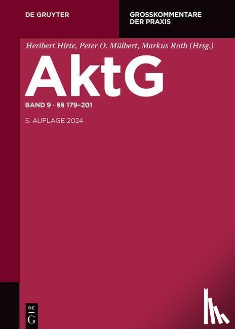  - Aktiengesetz §§ 179-201