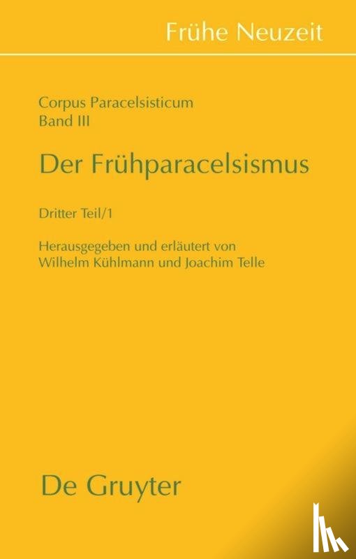  - Der Frühparacelsismus / Teil 3