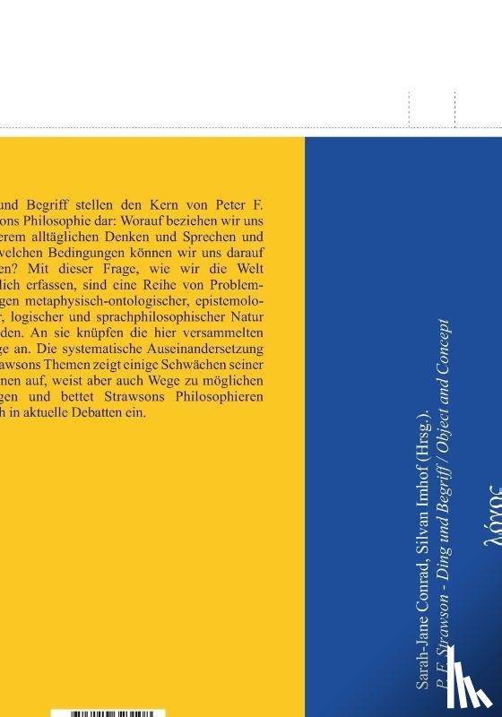  - P. F. Strawson - Ding und Begriff / Object and Concept