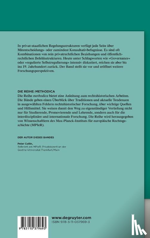 Collin, Peter - Privat-staatliche Regelungsstrukturen im fruhen Industrie- und Sozialstaat