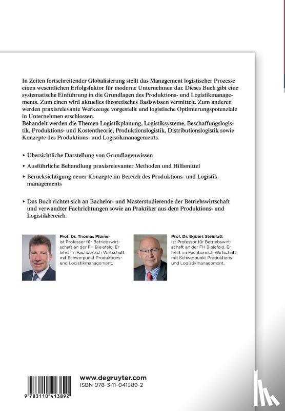 Plumer, Thomas - Produktions- und Logistikmanagement