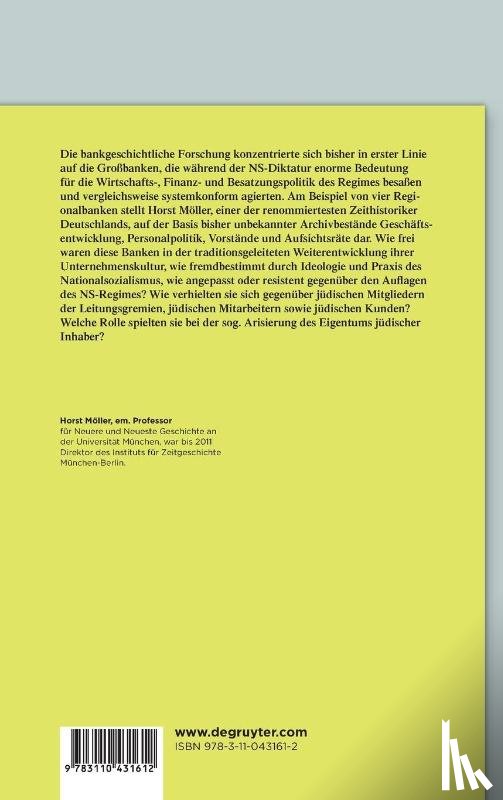 Moller, Horst - Regionalbanken im Dritten Reich
