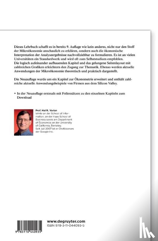 Varian, Hal R (University of California at Berkeley) - Grundzuge der Mikrooekonomik