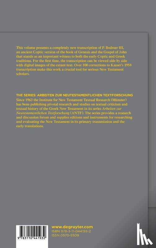  - Papyrus Bodmer III