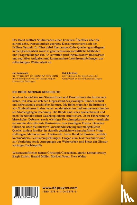 Logemann, Jan, Kreis, Reinhild - Logemann, J: Konsumgeschichte