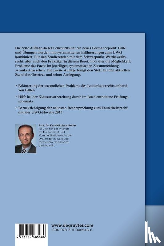 Peifer, Karl-Nikolaus - Lauterkeitsrecht