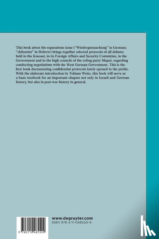  - The Reparations Controversy