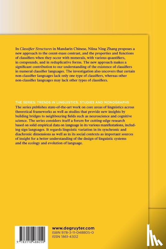 Zhang, Niina Ning - Classifier Structures in Mandarin Chinese