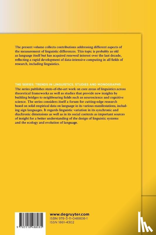  - Approaches to Measuring Linguistic Differences