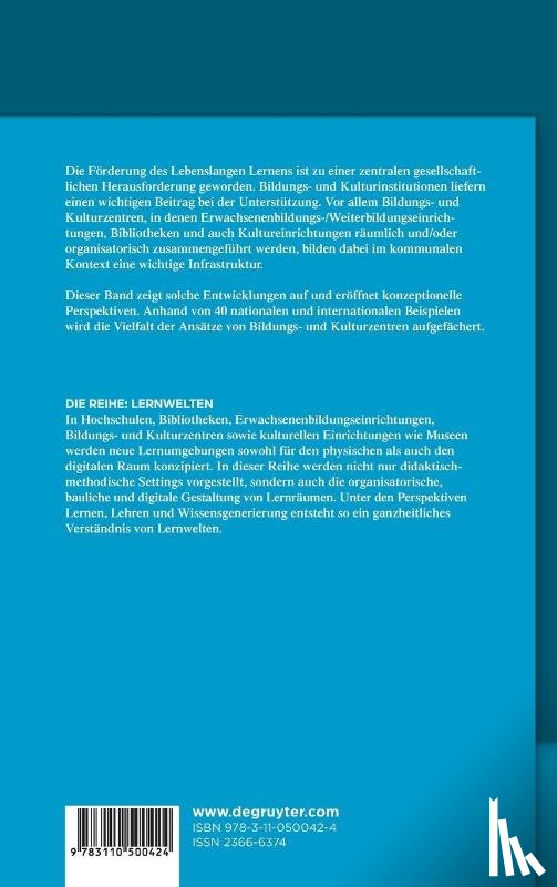 Stang, Richard - Bildungs- und Kulturzentren als kommunale Lernwelten