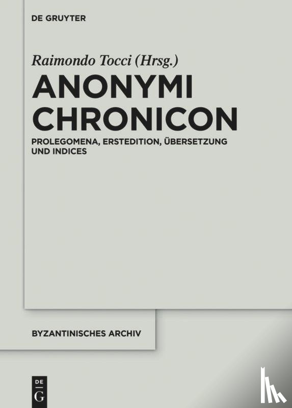  - Anonymi Chronicon