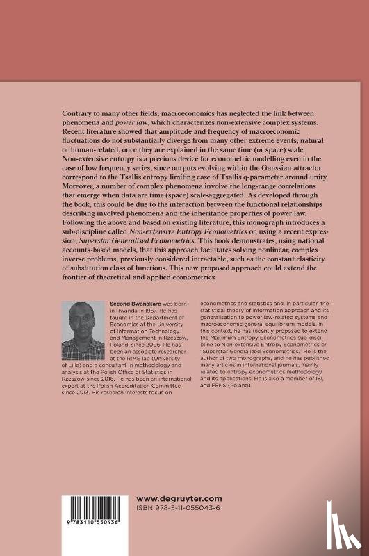 Bwanakare, Second - Non-Extensive Entropy Econometrics for Low Frequency Series